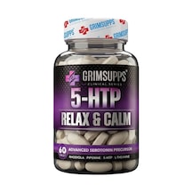 Grimsupps 5-htp Relax & Calm L-theanine Rhodiola Ve Bitkisel Ekstraktlar 60 Tablet