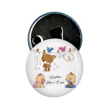 Famous Bebek Şekeri Magnet Bebek Mevlüt Hediyelik Isimli Kapak Açacak  (434855984)