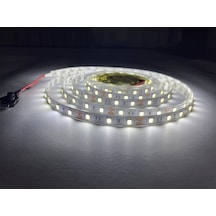 3 Çipli 1 Mt Beyaz Şerit Led + 12V Adaptör Tak Çalıştır Aç Kapa