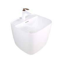 Paluci Ruby White Monoblock Lavabo Sırlı