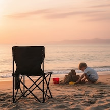 Çocuk Kamp Sandalyesi Siyah