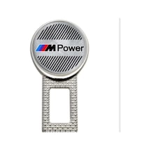 Bmw M Power Metal Kemer Görseli 2 Adet Çift Yönlüdür Logosu