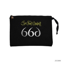 Six Feet Under 666 Siyah Clutch Astarlı Cüzdan / El Çantası