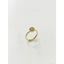 Ayarlanabilir 14 K Gold Zirkon Taşlı Pirinç Bijuteri Yüzük - Yz0203 Çok Renkli