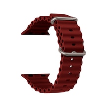 Fitcase Apple Uyumlu  Watch 42/44/45/49 MM Ocean Silikon Kordon