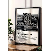 Civic Ek Çerçeveli Tablo - Honda Car Poster