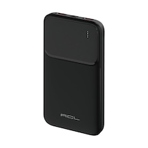 Acl Pw-99 10000mah Powerbank Siyah Led Göstergeli, 2.4a Hızlı Şarj, Çift Usb & Type-c Çıkışlı, Akı Siyah