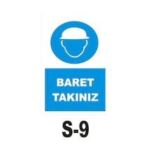 Iş Güvenliği Pvc Dekota Uyarı - Ikaz Levhası Baret Takınız (44823010)