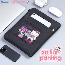 Honeybeeshop Sanrio Hello Kitty 35 56 Cm Siyah Laptop Kilifi Ve Cantasi Blingy Retro Tasarim Siyah