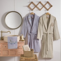 Taç Muse Bambu Aile Seti Lavanta Camel Lavanta