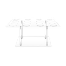 Homyl Akrilik Dondurma Koni Tutucu Suşi El Rulo Rafı Taban Temizlemek