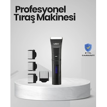 Şarjlı Tıraş Makinesi -dijital Ekranlı, Hızlı Şarjlı, Profesyonel Kesim Seti
