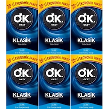 Okey Klasik Prezervatif 6 x 20'li