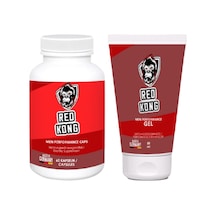 Red Kong Erkeklere Özel Set 60lı Kapsüler + Red Kong Gel Jel 50 Ml