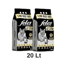 Feles Tozsuz Topaklaşan Kedi Kumu 2 x 10 L