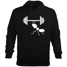 Sporcu Karınca, Fitness, Spor Erkek Kapüşonlu Hoodie Sweatshirt (525479433)
