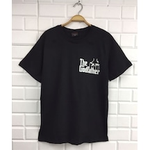 Stoned&Fame The Godfather Baskılı T-shirt SIYAH