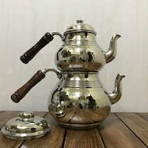 Dövme Bakır Çaydanlık Orta Boy, B1505260 Gümüş
