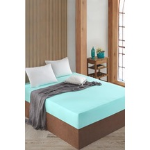 Ezgi Lastikli Pamuklu Dokuma Kumaş Çarşaf Mint 100x200 Cm Tek Kişilik, Carsaf Abanoz