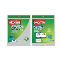 Ekostar Yedek Mop Başlık, Mikrofiber Temizlik Teknolojisi, Etkili Toz Ve Kir Tutma