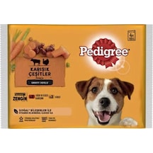 Pedigree Et Çeşitleri Pouch Köpek Konserve Konservesi 4x100 Gr