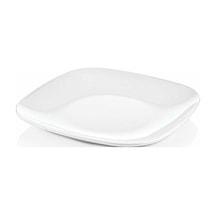 Melamin Kare Servis Tabağı 24 Cm 12 Adet Beyaz