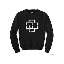Rammstein Classic Distorted Siyah Sweatshirt