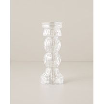 Tulia Cam Vazo-şamdan 9x23 Cm Şeffaf