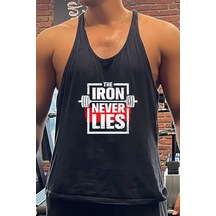 Bluu Ironnever Gym Fitness Tank Top Sporcu Atleti Siyah