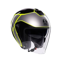 Agv Irides Davao Motosiklet Kaskı Siyah - Sarı