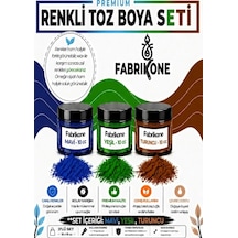 3'lü Set Premium Parafin Soya Wax Toz Mum Boyası Hobi Seti - 10 Cc Mavi, Yeşil, Turuncu Bkfab3myt10g Karışık
