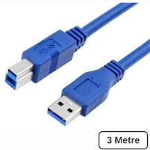 4773 Usb 3.0 To Type B Erkek Yazıcı Kablosu 5gbps Printer Ara Data Kablo 3m