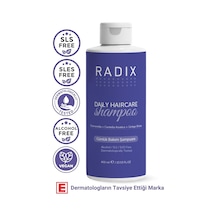 Radix Tüm Saç Tipleri İçin Tuzsuz Günlük Bakım Şampuanı, 400 Ml, Nemlendirici Ve Güçlendirici