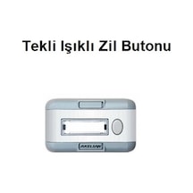 Tekli Işıklı Zil Butonu