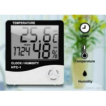 Lotus Bzd-483 Clock Dijital Nem Ve Sıcaklık Ölçer Saat