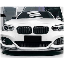 Bmw F20 Ön Böbrek Panjur 2015+ Makyajlı Çift Tırnak-pianoblack
