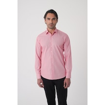 Bisse Regular Fit Erkek Uzun Kol Pamuk Kırmızı Gömlek Gmczg250083 C24 Kırmızı