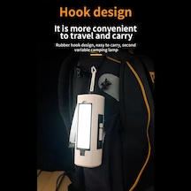 Myinkai Yüksek Güçlü Katlanabilir 3 Işık Modu Taşınabilir Fener Gri