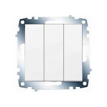 Viko Karre Beyaz Üçlü Anahtar Çerçevesiz - 90967068