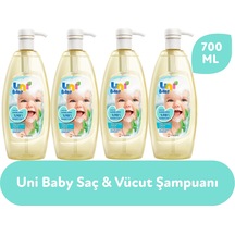 Uni Baby Saç ve Vücut Şampuan 4 x 700 ML