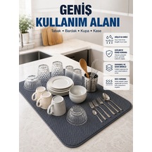 Mikrofiber Bulaşık Kurutma Matı Yüksek Su Emici Mutfak Kurutma Örtüsü Diğer