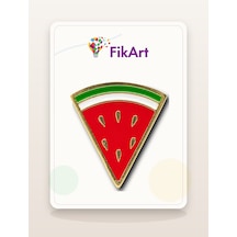 Fikart Üçgen Karpuz Rozet Çok Renkli