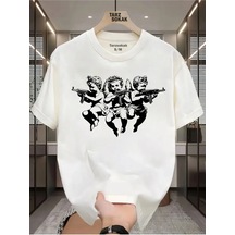 Tarzsokak Unisex No Real T-shirt Beyaz