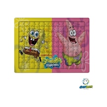 Ghostbastır Design Sünger Bob Ve Patrick 99 Parça Ayaklı Puzzle Dekoratif Çocuk Yapbozu 0201