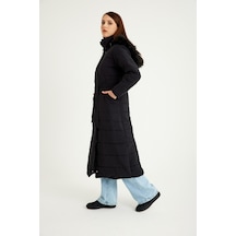 Toridas Günlük Kışlık Tam Boy Şişme Kadın Mont Bt180siyah7 001