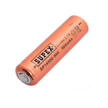Supex 14500 3.7v 900mah Li-ion Şarjlı Pil Başlı