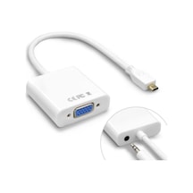 Micro Hdmi To Vga Çevirici Mikro HDMI - VGA Dönüştürücü Adaptör