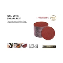 Kp-2360 Teklı Cırtlı Zımpara Pedı 115 Mm 40 Kum 25'li Paket