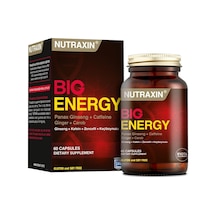 Big Energy Ginseng + Kafein + Zencefil + Keçiboynuzu 60 Kapsül Takviye Edici Gıda Ahududu