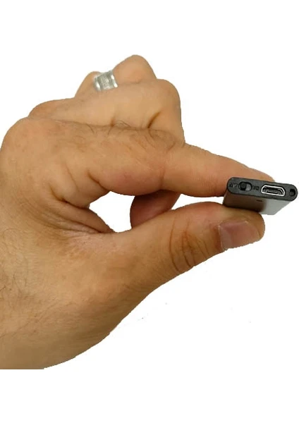 En İnce Ses Kayıt Cihazı 8 Gb Dahili Hafızalı Kulaklık İle Dinleme Özelliği